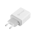 Bakeey 3 Ports 3A QC3.0 EU Wall Travel Charger For iPhone X 8Plus Oneplus5t Xiaomi Redmi 5Plus S9+