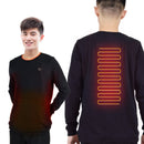 Men Women USB Electric Heating Sweaters Shirt Carbon Fiber Heated Warm Jacket