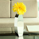 Stainless Steel Oval Flower Vase Office Decor Kitchen Home Table Ornament Gift