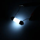 31/36/39/41mm COB LED Festoon Lights Car Interior Map Dome Lamp Ceramic Bulb 12V 3W 6500K White