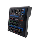 4 Channel Karaoke Mixer Professional Studio Audio DJ Mixing Console Amplifier Digital Microphone Sound Mixer
