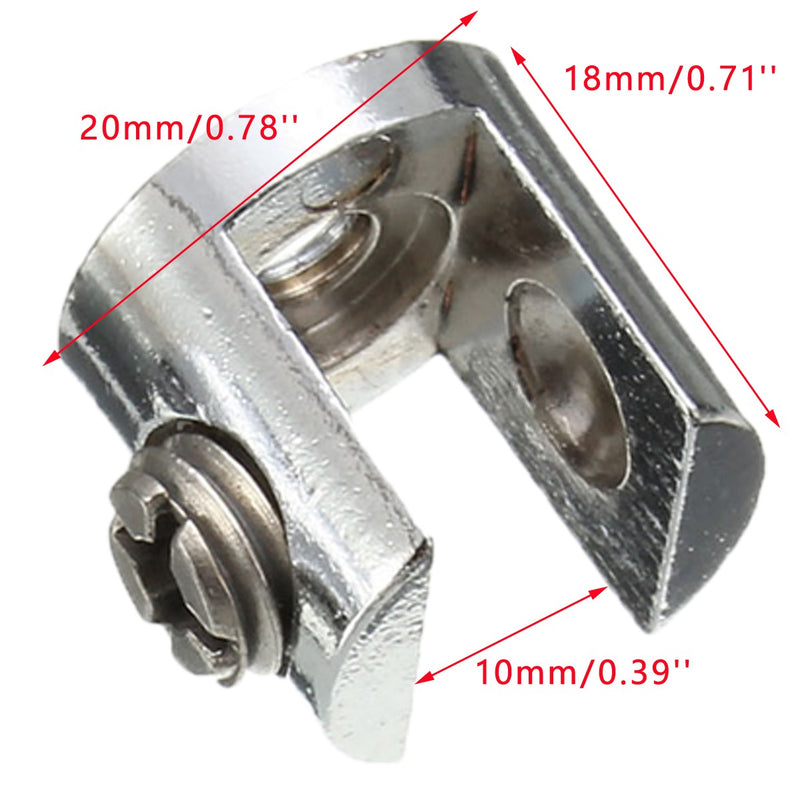 4pcs Shelves Support Brackets Clamp For Glass Wooden  Acrylic Shelves Hold 6-10 mm