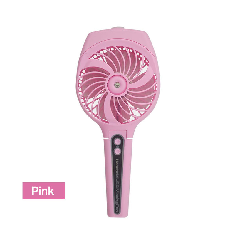 35mL 1800mAh Portable Mist Spray Cooling Fan Handheld Humidifying Mini Fan 3 Speed USB Charging Fan