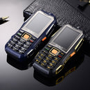 GIONLD 2019 2.4 inch 3000mAh Power Bank Magical Voice Military Antenna Analog TV FM Radio bluetooth Flashlight Dual SIM Card Feature Phone