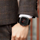 MUNITI 0361 Original Design Waterproof Creative Watch Leather Strap Business Style Quartz Watch