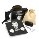 6pcs/set Canvas Bag Beard Grooming Trimmer Fashion Shaping Trimming Male Styling Comb Scissors Beard Care Kit