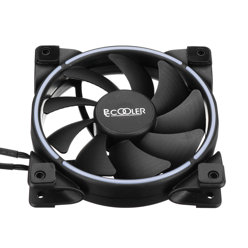PCCOOLER DC 12V RGB Adjustable LED Light PWM CPU Cooling Fan Cooler Heatsink