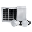 2200mAh Solar Lighting System USB Portable Emergency Light Solar Panel Powered System with 2Pcs 2W Light Bulbs