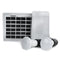 2200mAh Solar Lighting System USB Portable Emergency Light Solar Panel Powered System with 2Pcs 2W Light Bulbs