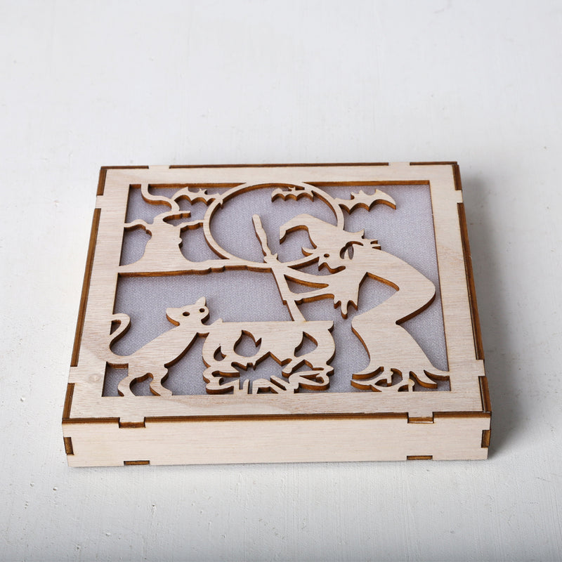 Loskii JM01496 Novetly Pattern LED Light Halloween Decorations Wall Lamp For Festive Party