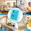 Electronic Digital Thermometer and Hygrometer Large Screen Indoor Touch Screen Temperature and Humidity Meter