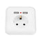 Excellway 250V 2.4A Dual USB Ports Wall Socket Switch Charger EU Plug Mount Power Adapter Outlet Panel