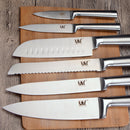 XYJ Top Quality 6 Types Stainless Steel Knife Fruit Vegetable Bread Meat Knife Santoku Knife