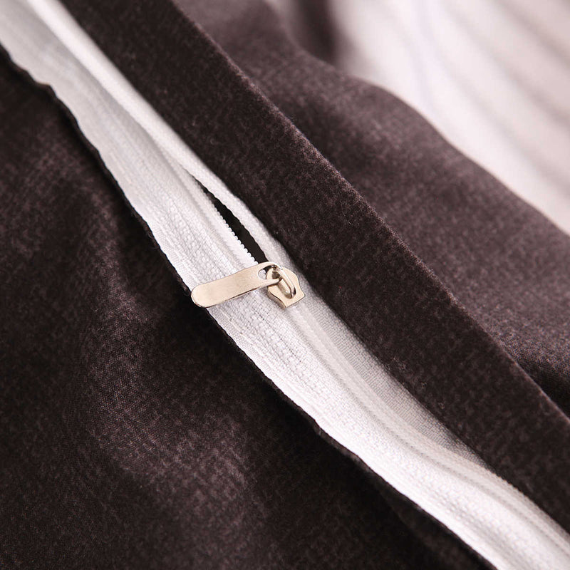 3 PCS Bedding Sets Stripe Style Quilt Cover Pillowcase For Queen Size