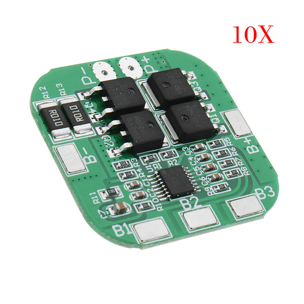 10pcs DC 14.8V / 16.8V 20A 4S Lithium Battery Protection Board BMS PCM Module