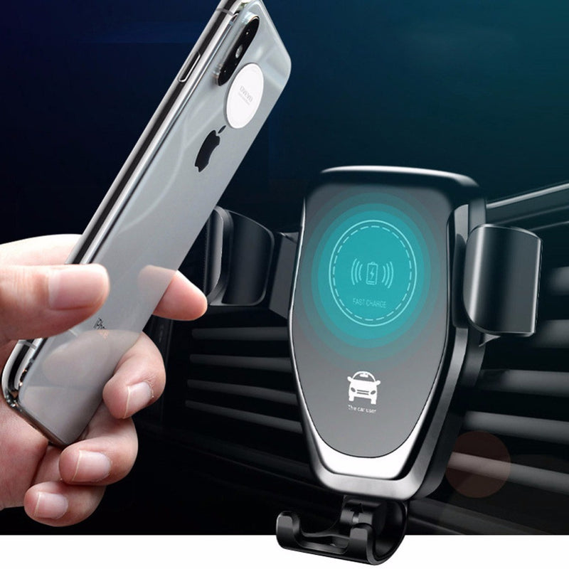 10W Qi Wireless Charger Gravity Air Vent Dashboard Car Phone Holder Car Mount For 4.0-6.5 Inch Smart Phone