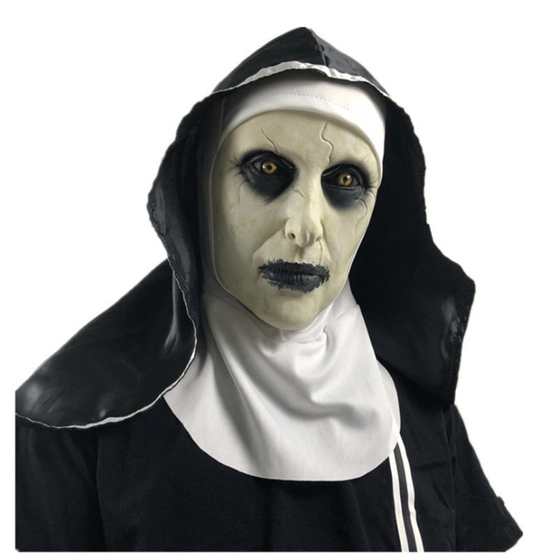 Horror Mask Halloween Nun Cosplay Unheimlich Vollkopfmaske Latexmaske Party