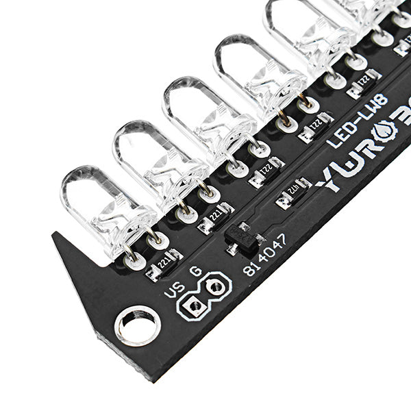 8 Bit 5mm F5 Bright LED Pink Light Module Electronic Building Blocks For