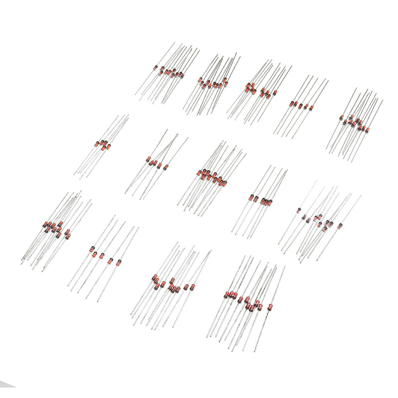 210Pcs 1W 1 Watt Voltage Stabilizing Diode Package 3.3V-30V 14 Common Voltages