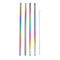 Stainless Steel Drinking Straws Rainbow Multi-colored Straw Reusable Drink Straw with Cleaning Brush