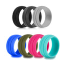 8.5MM Trendy Colorful Environmental Silicone Ring Casual Unisex Wholesale Gift for Men for Women