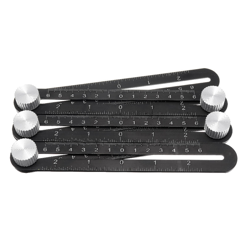 Adjustable Six Fold Tool Ruler Drill Guide Opening Ceramic Tile Hole Locator Set Universal Hole Punch 25/40/45/55/75mm Drill Guide Set