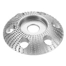 Drillpro 85mm Tungsten Carbide See Through Wood Shaping Disc Carving Disc with Hole 16mm Bore Sanding Grinder Wheel for 100 115 Angle Grinder