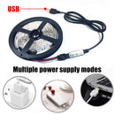 1M 2M 4M USB SMD2835 RGB LED Strip Light With 24Keys Remote Control For Bar TV Background Computer