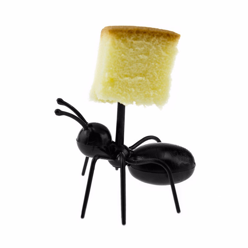 Honana 12pcs Cute Ant Fruit Fork DIY Novelty Eco-friendly Plastic Desserts Snack Novelties Toys