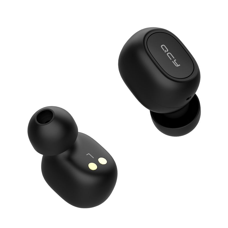 [bluetooth 5.0] QCY T1C TWS True Wireless Earphone HiFi Stereo Dual Mic Headphone with Charging Box from xiaomi Eco-System