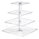 4 Layer Cake Cup Stand Tray Wedding Party Cupcake Display Holder LED String Light
