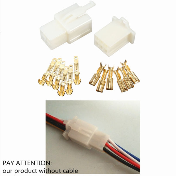 10sets 6 Way 2.8mm Connector Terminal Kit For Car Motorcycle Pin Blade Scooter ATV