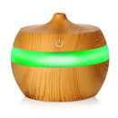 Wood Essential LED O il Ultrasonic Aroma Aromatherapy Diffuser Air Humidifier Purifier