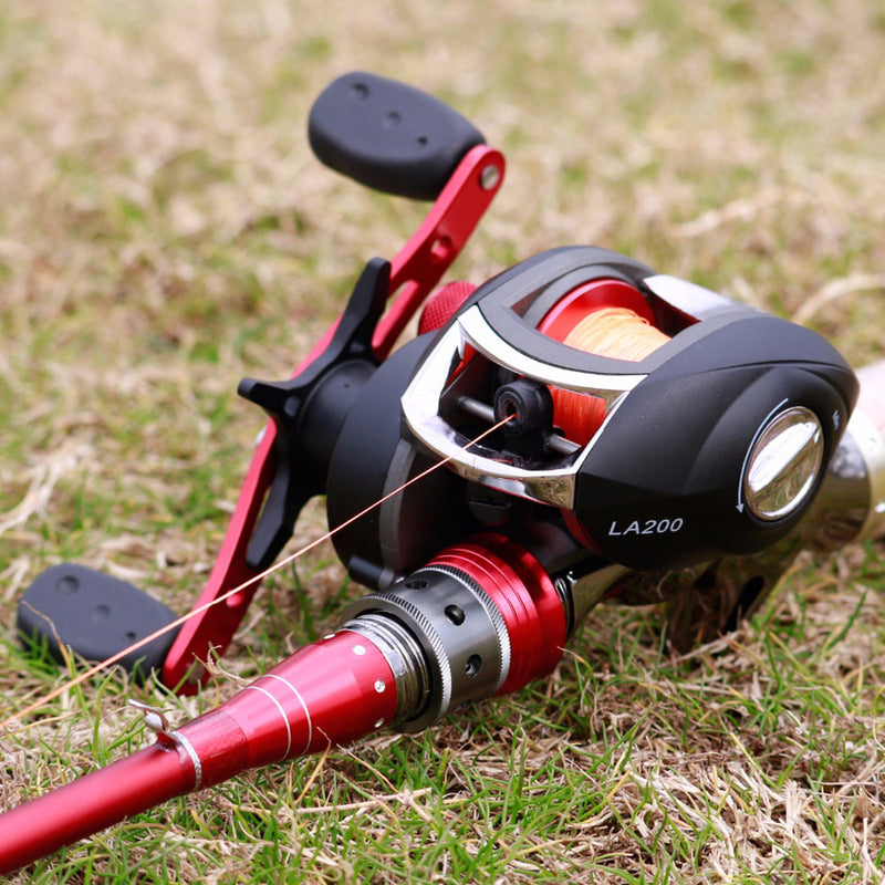 ZANLURE LA200 8.1:1 12+1BB Fishing Reel Left/Right Hand Max Drag 20LB Baitcasting Wheel
