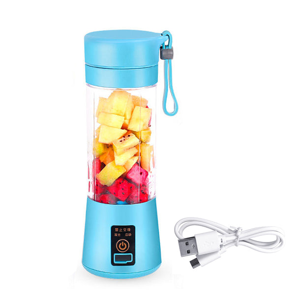 380ml Portable Juicer USB Rechargeable Fruit Blender Juicer Shaker Bottle