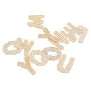 156X Wooden Scrabble Tiles Letters Puzzle Blocks Crafts Wood Alphabet Kids Early Education Toys Gift