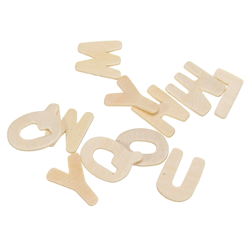 156X Wooden Scrabble Tiles Letters Puzzle Blocks Crafts Wood Alphabet Kids Early Education Toys Gift