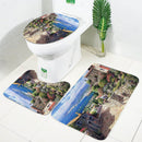 Scenery Theme Bathroom Shower Curtain Mouldproof Waterproof Polyester Bath Decorative Curtain
