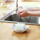 Soap Dish Silicone Box Storage Plate Drain Holder Flower Shape Bathroom Shower