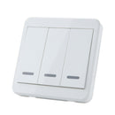 KTNNKG 433MHz Universal Wireless Remote Control 86 Wall Panel RF Transmitter With 1 2 3 Buttons