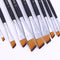 BGLN 802 9 Pcs/set Nylon Hair Acrylic Oil Painting Brush Oblique Paint Brushes Watercolor Brush Pens School Art Painting Supplies