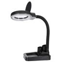 5X 10X Magnifying 36 LED Lamp Magnifier Light Large Glass Lens Desktop Stand
