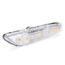 Pair Clear Lens 18 LED Side Marker Lights Turn Indicator Signal Lamps Yellow For BMW E82 E88 E60 E61 E90 E91 E92 E93 E46