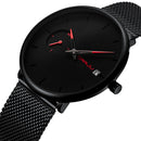 CRRJU 2258 Simple Dial Color Bright Needle Day Display Fashion Men Quartz Watch