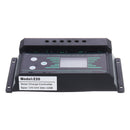 PWM 10/20/30A 12V/24V Auto Solar Charge Controller LCD Dispaly Battery Charge Solar Controller Dual USB Port 2.5A with Backlight