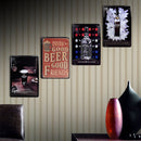 Beer Sheet Metal Drawing Metal Painting Tin Shop Pub Wall Tavern Poster Sign