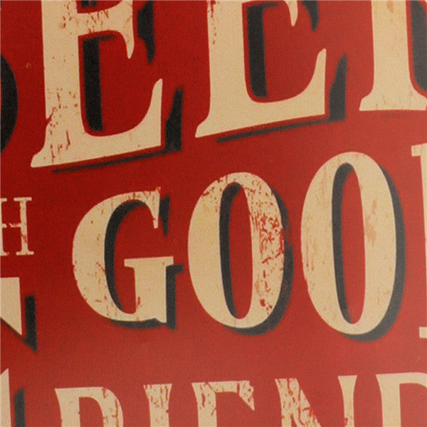 Beer Sheet Metal Drawing Metal Painting Tin Shop Pub Wall Tavern Poster Sign