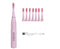 USB Charging Waterproof Soft Ultrasonic Electric Toothbrush 6 Vibration Modes W/ 8 Tips Oral Whitening Care