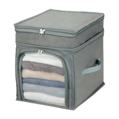 Foldable Storage Bags Clothes Blanket Quilt Closet Sweater Organizer Box Pouch Clothes Storage Bag