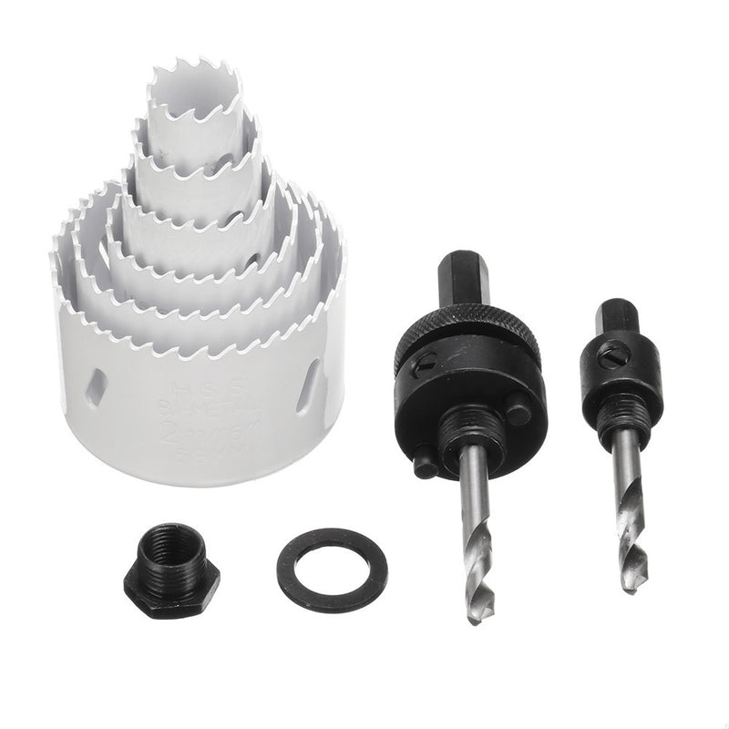 9pcs M42 Double Metal Hole Saw Cutter Hole Opener Three-way Pipe Hole Opener